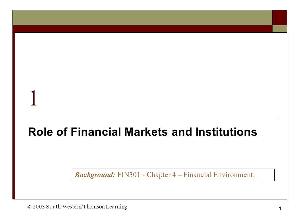 Types Of Financial Institutions And Their Roles